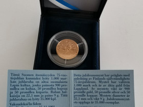 1000 markan kultaraha, suomi 75v, Rahat ja mitalit, Keräily, Lapinlahti, Tori.fi 1000 markan kultaraha, suomi 75v, Rahat ja mitalit, Keräily, Lapinlahti, Tori.fi