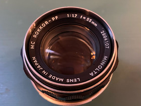Minolta MC Rokkor-PF 55mm f1.7, Objektiivit, Kamerat ja valokuvaus, Kouvola, Tori.fi Minolta MC Rokkor-PF 55mm f1.7, Objektiivit, Kamerat ja valokuvaus, Kouvola, Tori.fi