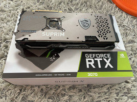 RTX 3070 Suprim X NonLhr, Komponentit, Tietokoneet ja lisälaitteet, Kajaani, Tori.fi RTX 3070 Suprim X NonLhr, Komponentit, Tietokoneet ja lisälaitteet, Kajaani, Tori.fi