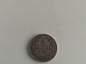 2 Markkaa 1865, Rahat ja mitalit, Keräily, Kuopio, Tori.fi 2 Markkaa 1865, Rahat ja mitalit, Keräily, Kuopio, Tori.fi