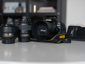Nikon d3200 + objektiiveja, Valokuvaustarvikkeet, Kamerat ja valokuvaus, Pori, Tori.fi Nikon d3200 + objektiiveja, Valokuvaustarvikkeet, Kamerat ja valokuvaus, Pori, Tori.fi