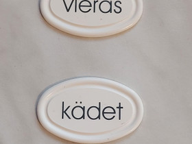 Pikkukyltit "kädet" & "vieras", Muu sisustus, Sisustus ja huonekalut, Hämeenkyrö, Tori.fi Pikkukyltit "kädet" & "vieras", Muu sisustus, Sisustus ja huonekalut, Hämeenkyrö, Tori.fi