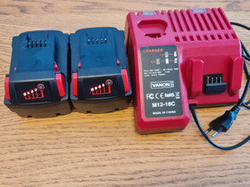 Milwaukee M18 2 Akku + Laturi, Työkalut, tikkaat ja laitteet, Rakennustarvikkeet ja työkalut, Keminmaa, Tori.fi Milwaukee M18 2 Akku + Laturi, Työkalut, tikkaat ja laitteet, Rakennustarvikkeet ja työkalut, Keminmaa, Tori.fi