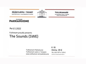 3 lippua The Sounds pe 6.5. Tampereen Tullikamari, Keikat, konsertit ja tapahtumat, Matkat ja liput, Tampere, Tori.fi