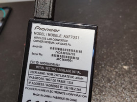 Pioneer WLAN sovitin AXF7031, Audio ja musiikkilaitteet, Viihde-elektroniikka, Kangasala, Tori.fi Pioneer WLAN sovitin AXF7031, Audio ja musiikkilaitteet, Viihde-elektroniikka, Kangasala, Tori.fi
