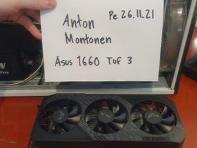 GTX 1660 Tuf 3 Asus GPU / Näytönohjain, Komponentit, Tietokoneet ja lisälaitteet, Kouvola, Tori.fi GTX 1660 Tuf 3 Asus GPU / Näytönohjain, Komponentit, Tietokoneet ja lisälaitteet, Kouvola, Tori.fi