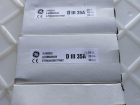 Pohjakoskettimet 35A 100kpl, Sähkötarvikkeet, Rakennustarvikkeet ja työkalut, Jämsä, Tori.fi Pohjakoskettimet 35A 100kpl, Sähkötarvikkeet, Rakennustarvikkeet ja työkalut, Jämsä, Tori.fi