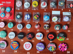 37 erillaista pinssiä 1e/kpl Punk, love, skull., Muut asusteet, Asusteet ja kellot, Ruovesi, Tori.fi 37 erillaista pinssiä 1e/kpl Punk, love, skull., Muut asusteet, Asusteet ja kellot, Ruovesi, Tori.fi
