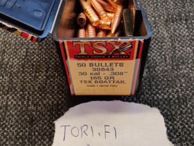 .308" Barnes TSX 165 gr / 10,7 g luoteja, Metsästystarvikkeet, Metsästys ja kalastus, Kannus, Tori.fi .308" Barnes TSX 165 gr / 10,7 g luoteja, Metsästystarvikkeet, Metsästys ja kalastus, Kannus, Tori.fi