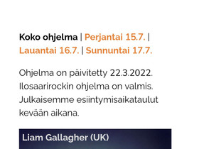 Ilosaarirock 1 päivän lippu, Keikat, konsertit ja tapahtumat, Matkat ja liput, Kajaani, Tori.fi Ilosaarirock 1 päivän lippu, Keikat, konsertit ja tapahtumat, Matkat ja liput, Kajaani, Tori.fi