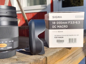 Sigma 18-200mm, Objektiivit, Kamerat ja valokuvaus, Hattula, Tori.fi Sigma 18-200mm, Objektiivit, Kamerat ja valokuvaus, Hattula, Tori.fi