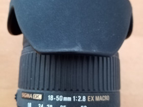 Canon Sigma DC 18-50 mm, 1:2.8 Ex Macro, Objektiivit, Kamerat ja valokuvaus, Kuopio, Tori.fi Canon Sigma DC 18-50 mm, 1:2.8 Ex Macro, Objektiivit, Kamerat ja valokuvaus, Kuopio, Tori.fi