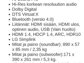 Lg sn4r, Kotiteatterit ja DVD-laitteet, Viihde-elektroniikka, Lahti, Tori.fi Lg sn4r, Kotiteatterit ja DVD-laitteet, Viihde-elektroniikka, Lahti, Tori.fi