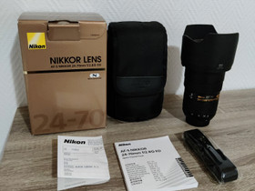 Nikkor AF-S 24-70mm f/2.8G, Objektiivit, Kamerat ja valokuvaus, Vaasa, Tori.fi Nikkor AF-S 24-70mm f/2.8G, Objektiivit, Kamerat ja valokuvaus, Vaasa, Tori.fi