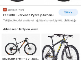 O:felt maastopyörä, Maastopyörät, Polkupyörät ja pyöräily, Vieremä, Tori.fi O:felt maastopyörä, Maastopyörät, Polkupyörät ja pyöräily, Vieremä, Tori.fi