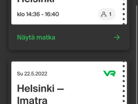 Kuvan mukaiset junaliput, Matkat, risteilyt ja lentoliput, Matkat ja liput, Imatra, Tori.fi Kuvan mukaiset junaliput, Matkat, risteilyt ja lentoliput, Matkat ja liput, Imatra, Tori.fi