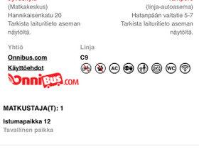 Onnibus-lippu Jyväskylästä Tampereelle (21.5), Matkat, risteilyt ja lentoliput, Matkat ja liput, Jyväskylä, Tori.fi Onnibus-lippu Jyväskylästä Tampereelle (21.5), Matkat, risteilyt ja lentoliput, Matkat ja liput, Jyväskylä, Tori.fi