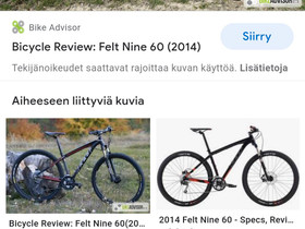 O:felt, Maastopyörät, Polkupyörät ja pyöräily, Vieremä, Tori.fi O:felt, Maastopyörät, Polkupyörät ja pyöräily, Vieremä, Tori.fi