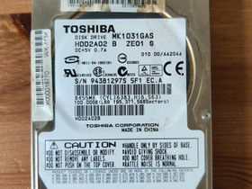 Toshiba 100Gb 2.5" IDE, Komponentit, Tietokoneet ja lisälaitteet, Helsinki, Tori.fi
