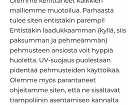 Trampoliini, Ulkoilu ja retkeily, Urheilu ja ulkoilu, Siilinjärvi, Tori.fi