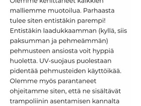 Trampoliini, Ulkoilu ja retkeily, Urheilu ja ulkoilu, Siilinjärvi, Tori.fi Trampoliini, Ulkoilu ja retkeily, Urheilu ja ulkoilu, Siilinjärvi, Tori.fi