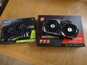 M/V RTX 3060 Ti & RX 6600 XT, Komponentit, Tietokoneet ja lisälaitteet, Kouvola, Tori.fi M/V RTX 3060 Ti & RX 6600 XT, Komponentit, Tietokoneet ja lisälaitteet, Kouvola, Tori.fi
