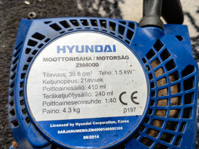 Hyundai saha, Leikkurit ja koneet, Piha ja puutarha, Kajaani, Tori.fi Hyundai saha, Leikkurit ja koneet, Piha ja puutarha, Kajaani, Tori.fi