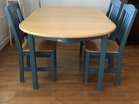 Ruokapöytä ja 3 tuolia, Pöydät ja tuolit, Sisustus ja huonekalut, Oulu, Tori.fi