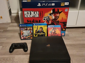 PS4 Pro 1 TB + pelejä, Pelikonsolit ja pelaaminen, Viihde-elektroniikka, Turku, Tori.fi PS4 Pro 1 TB + pelejä, Pelikonsolit ja pelaaminen, Viihde-elektroniikka, Turku, Tori.fi