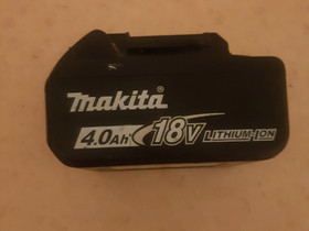 Makita 18V 4,0Ah akku, Työkalut, tikkaat ja laitteet, Rakennustarvikkeet ja työkalut, Hyvinkää, Tori.fi Makita 18V 4,0Ah akku, Työkalut, tikkaat ja laitteet, Rakennustarvikkeet ja työkalut, Hyvinkää, Tori.fi