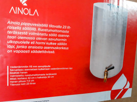 Ainola piippuvesisäiliö 23l. Uusi!!!, Kylpyhuoneet, WC:t ja saunat, Rakennustarvikkeet ja työkalut, Soini, Tori.fi Ainola piippuvesisäiliö 23l. Uusi!!!, Kylpyhuoneet, WC:t ja saunat, Rakennustarvikkeet ja työkalut, Soini, Tori.fi