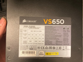 Corsair vs650(virtalähde 650w), Komponentit, Tietokoneet ja lisälaitteet, Helsinki, Tori.fi Corsair vs650(virtalähde 650w), Komponentit, Tietokoneet ja lisälaitteet, Helsinki, Tori.fi