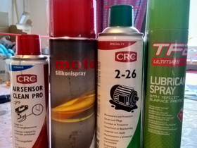 Crc air sensor clean pro, motox silikonispray ym, Lisävarusteet ja autotarvikkeet, Auton varaosat ja tarvikkeet, Tampere, Tori.fi Crc air sensor clean pro, motox silikonispray ym, Lisävarusteet ja autotarvikkeet, Auton varaosat ja tarvikkeet, Tampere, Tori.fi