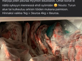 Koiranruokaa, Koirien tarvikkeet, Lemmikkieläimet, Turku, Tori.fi