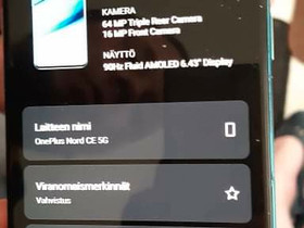 OnePlus Nord ce 5g, Puhelimet, Puhelimet ja tarvikkeet, Heinola, Tori.fi OnePlus Nord ce 5g, Puhelimet, Puhelimet ja tarvikkeet, Heinola, Tori.fi