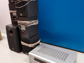 Vahvistin, subwoofer ja OR etu/takakaiuttimet, Kotiteatterit ja DVD-laitteet, Viihde-elektroniikka, Jyväskylä, Tori.fi Vahvistin, subwoofer ja OR etu/takakaiuttimet, Kotiteatterit ja DVD-laitteet, Viihde-elektroniikka, Jyväskylä, Tori.fi