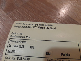 Haloo Helsinki Olympiastadion, Keikat, konsertit ja tapahtumat, Matkat ja liput, Helsinki, Tori.fi