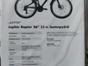 Jupiter Climber 26" maastopyörä, Maastopyörät, Polkupyörät ja pyöräily, Rovaniemi, Tori.fi