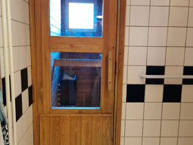 Vanha saunan ovi ja suihkuseinä, Kylpyhuoneet, WC:t ja saunat, Rakennustarvikkeet ja työkalut, Oulu, Tori.fi