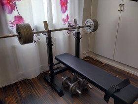 Kokoontaltettava painonnostopenkki + painot, Kuntoilu ja fitness, Urheilu ja ulkoilu, Lahti, Tori.fi Kokoontaltettava painonnostopenkki + painot, Kuntoilu ja fitness, Urheilu ja ulkoilu, Lahti, Tori.fi