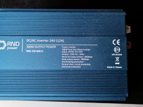 RND 24V / 300W siniaaltoinvertteri, Matkailuautojen tarvikkeet, Matkailuautojen tarvikkeet, Jyväskylä, Tori.fi RND 24V / 300W siniaaltoinvertteri, Matkailuautojen tarvikkeet, Matkailuautojen tarvikkeet, Jyväskylä, Tori.fi