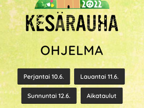 Varattu - 3 päivän lippu Kesärauhaan, Keikat, konsertit ja tapahtumat, Matkat ja liput, Turku, Tori.fi Varattu - 3 päivän lippu Kesärauhaan, Keikat, konsertit ja tapahtumat, Matkat ja liput, Turku, Tori.fi
