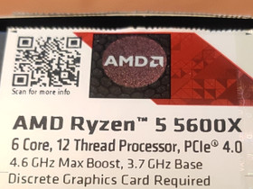 AMD Ryzen 5 5600X, Komponentit, Tietokoneet ja lisälaitteet, Helsinki, Tori.fi