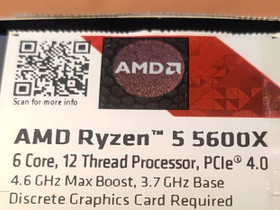 AMD Ryzen 5 5600X, Komponentit, Tietokoneet ja lisälaitteet, Helsinki, Tori.fi AMD Ryzen 5 5600X, Komponentit, Tietokoneet ja lisälaitteet, Helsinki, Tori.fi