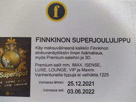 2kpl Finnkino elokuvalippua, Keikat, konsertit ja tapahtumat, Matkat ja liput, Lohja, Tori.fi