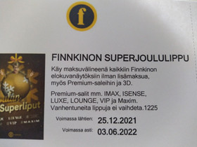 2kpl Finnkino elokuvalippua, Keikat, konsertit ja tapahtumat, Matkat ja liput, Lohja, Tori.fi 2kpl Finnkino elokuvalippua, Keikat, konsertit ja tapahtumat, Matkat ja liput, Lohja, Tori.fi