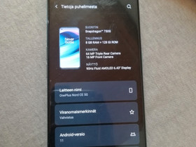 OnePlus Nord CE 5G 128/8 sininen, Puhelimet, Puhelimet ja tarvikkeet, Ilmajoki, Tori.fi