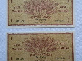 6 kpl markan seteleitä 1963, Rahat ja mitalit, Keräily, Jyväskylä, Tori.fi 6 kpl markan seteleitä 1963, Rahat ja mitalit, Keräily, Jyväskylä, Tori.fi