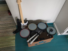 Rockband rummut ja kitara, Pelikonsolit ja pelaaminen, Viihde-elektroniikka, Lapinlahti, Tori.fi Rockband rummut ja kitara, Pelikonsolit ja pelaaminen, Viihde-elektroniikka, Lapinlahti, Tori.fi