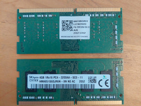 SODIMM DDR4-3200 2x4GB, Komponentit, Tietokoneet ja lisälaitteet, Vaasa, Tori.fi
